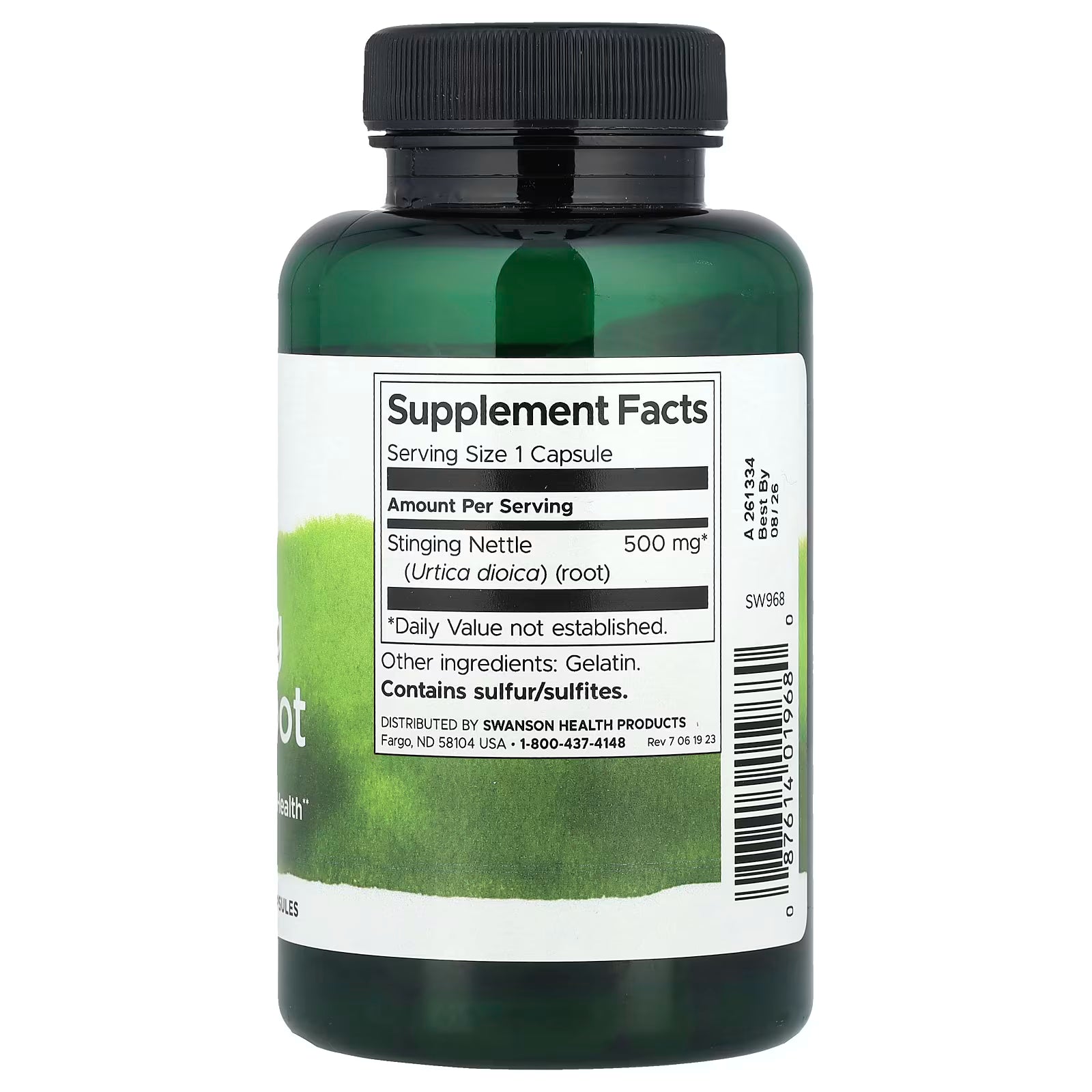 Swanson, Stinging Nettle Root, 500 mg, 100 Capsules