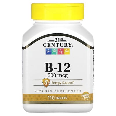 21st Century Vitamin B-12 500mcg 110 tabs