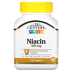 21st Century Niacin 100 mg 110 Tablets