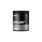 Black container labeled 'switch power' on a white background