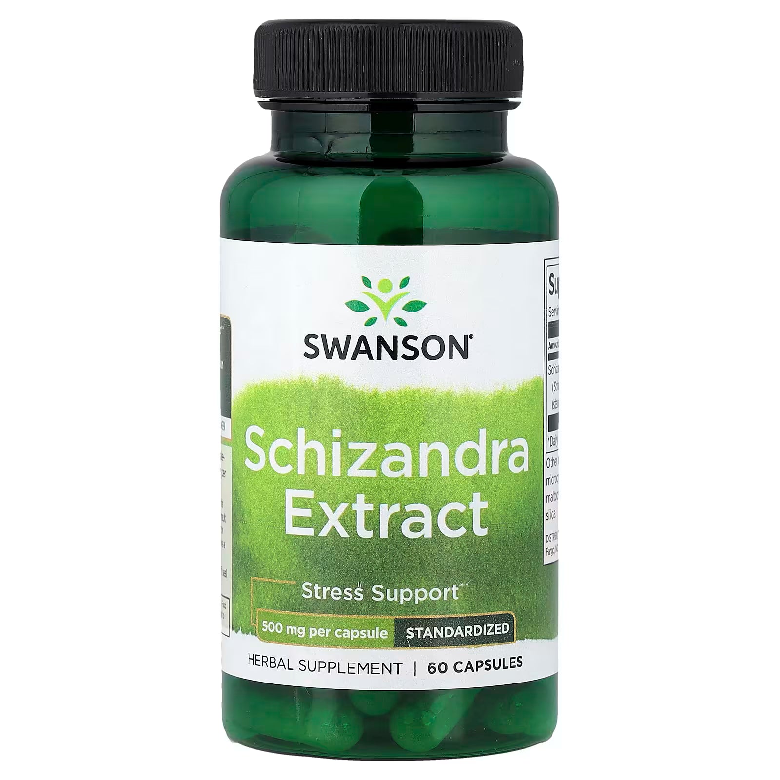 Swanson, Schisandra Extract, Standardised, 500 mg, 60 Capsules