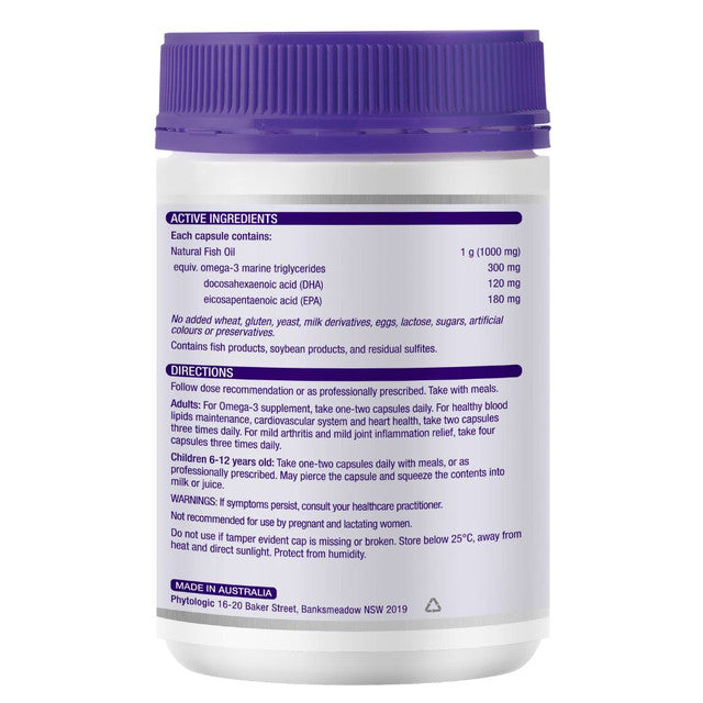 Henry Blooms Odourless Natural Fish Oil 1000mg 400 Capsules