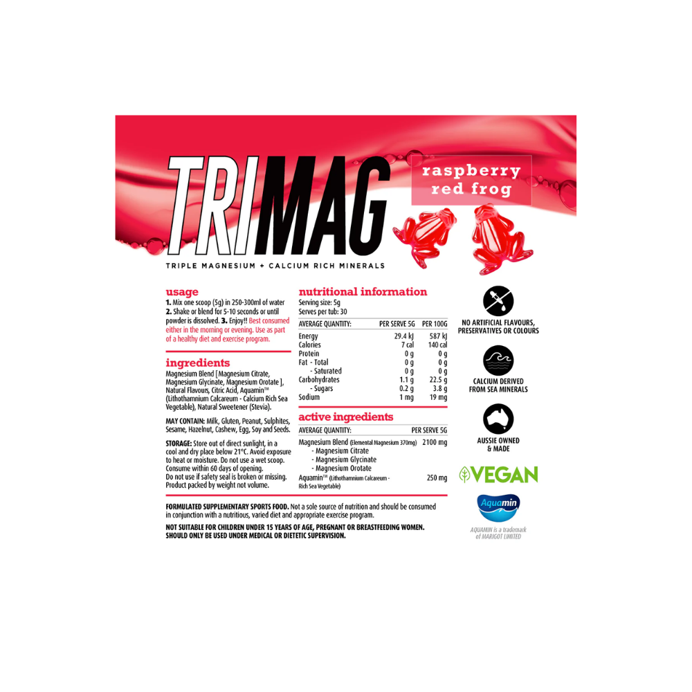 White Wolf Nutrition TriMag: Triple Magnesium + Calcium 150g