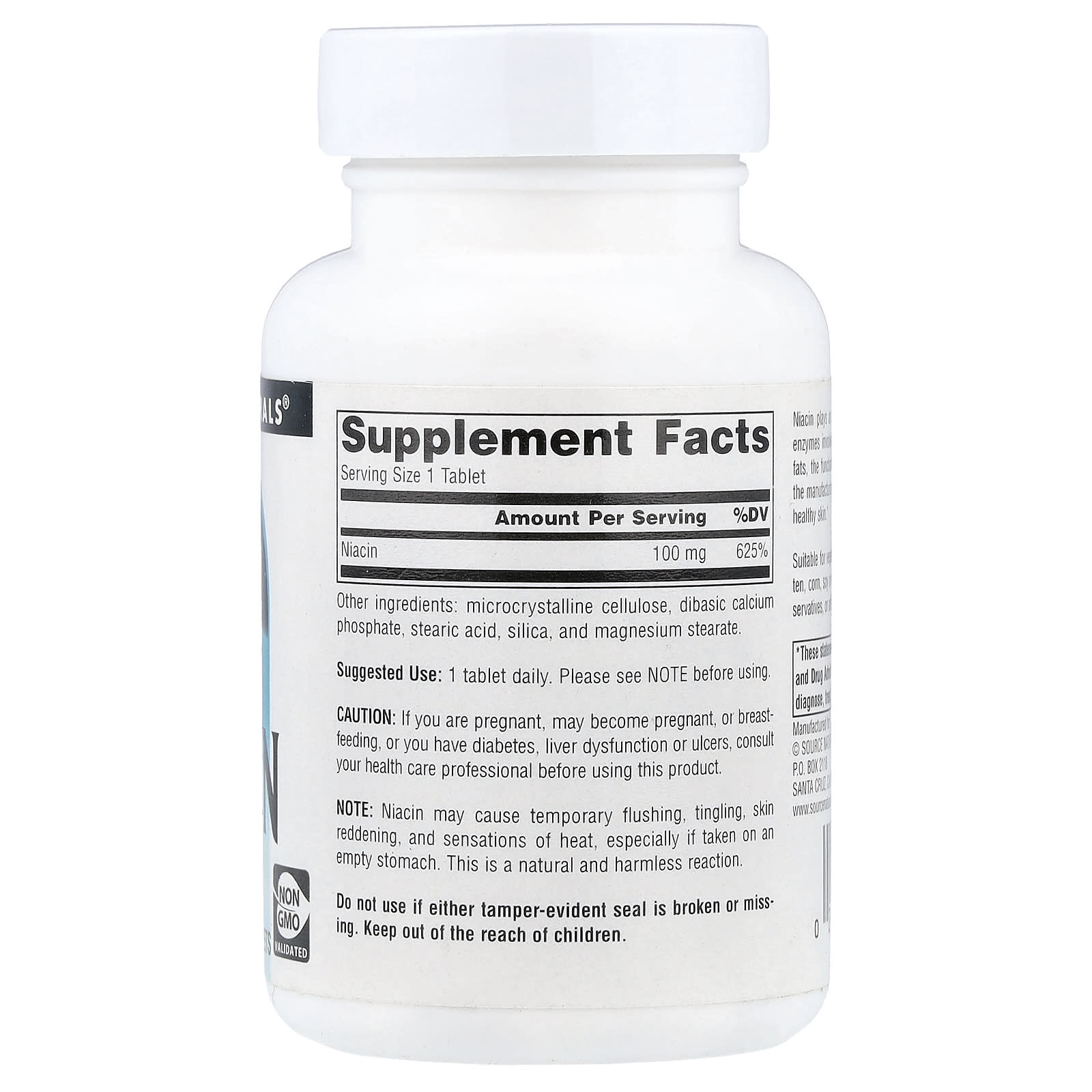Source Naturals Niacinamide 100 mg 250 Tabs