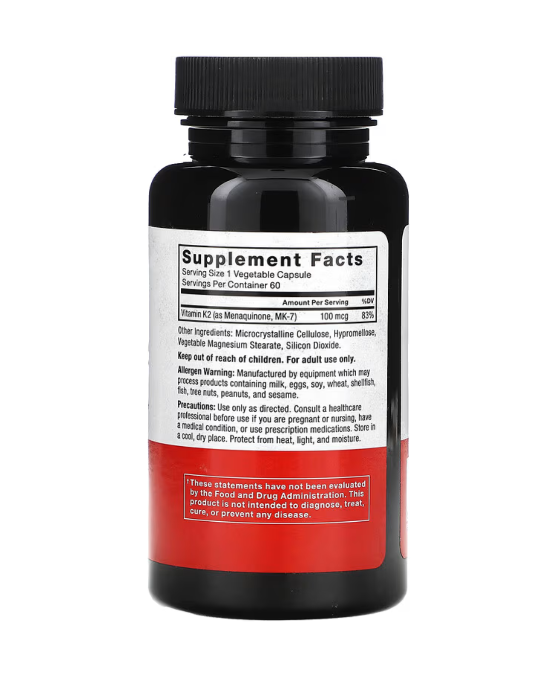 Force Factor MK7 Vitamin K2 Capsules
