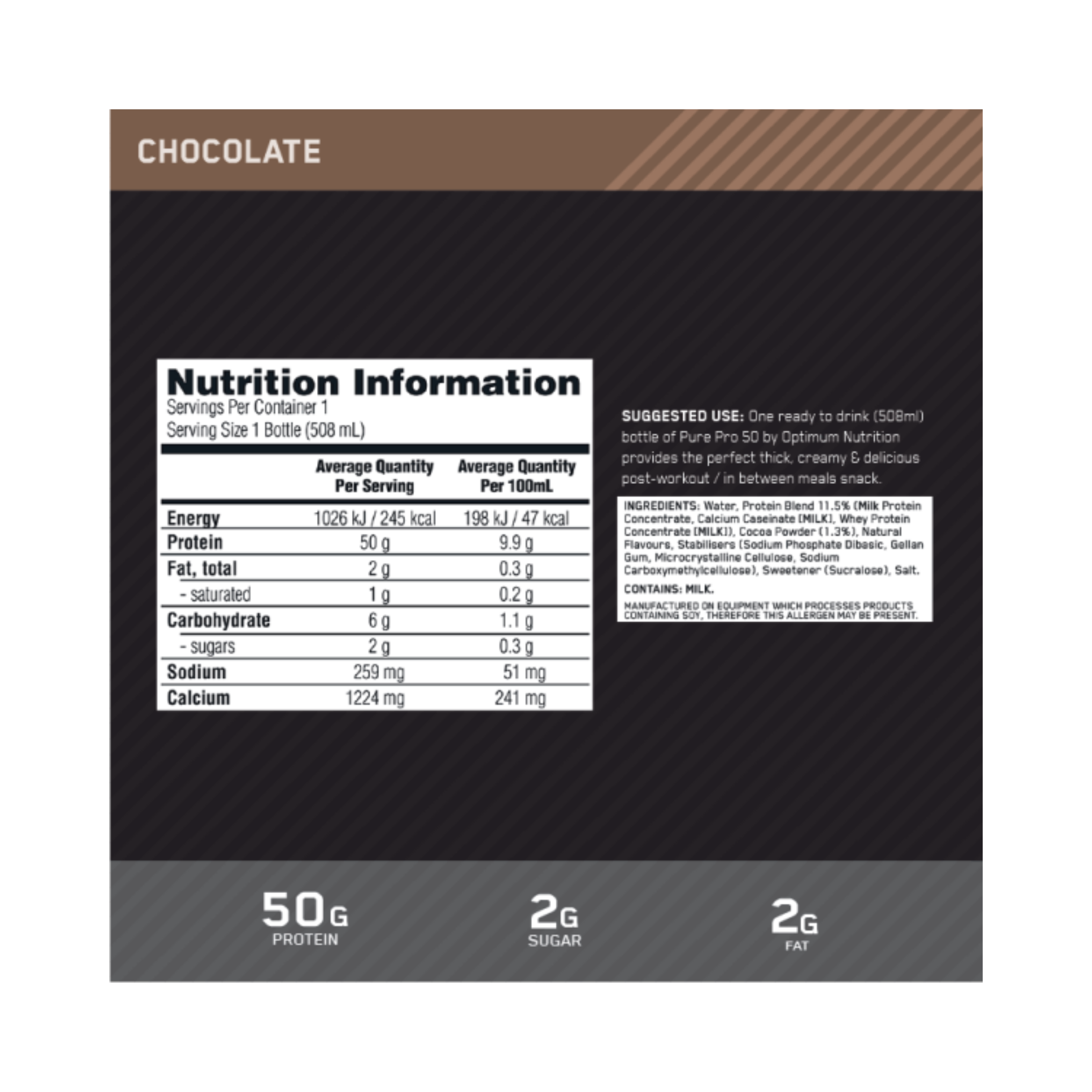Pure Pro 50 By Optimum Nutrition