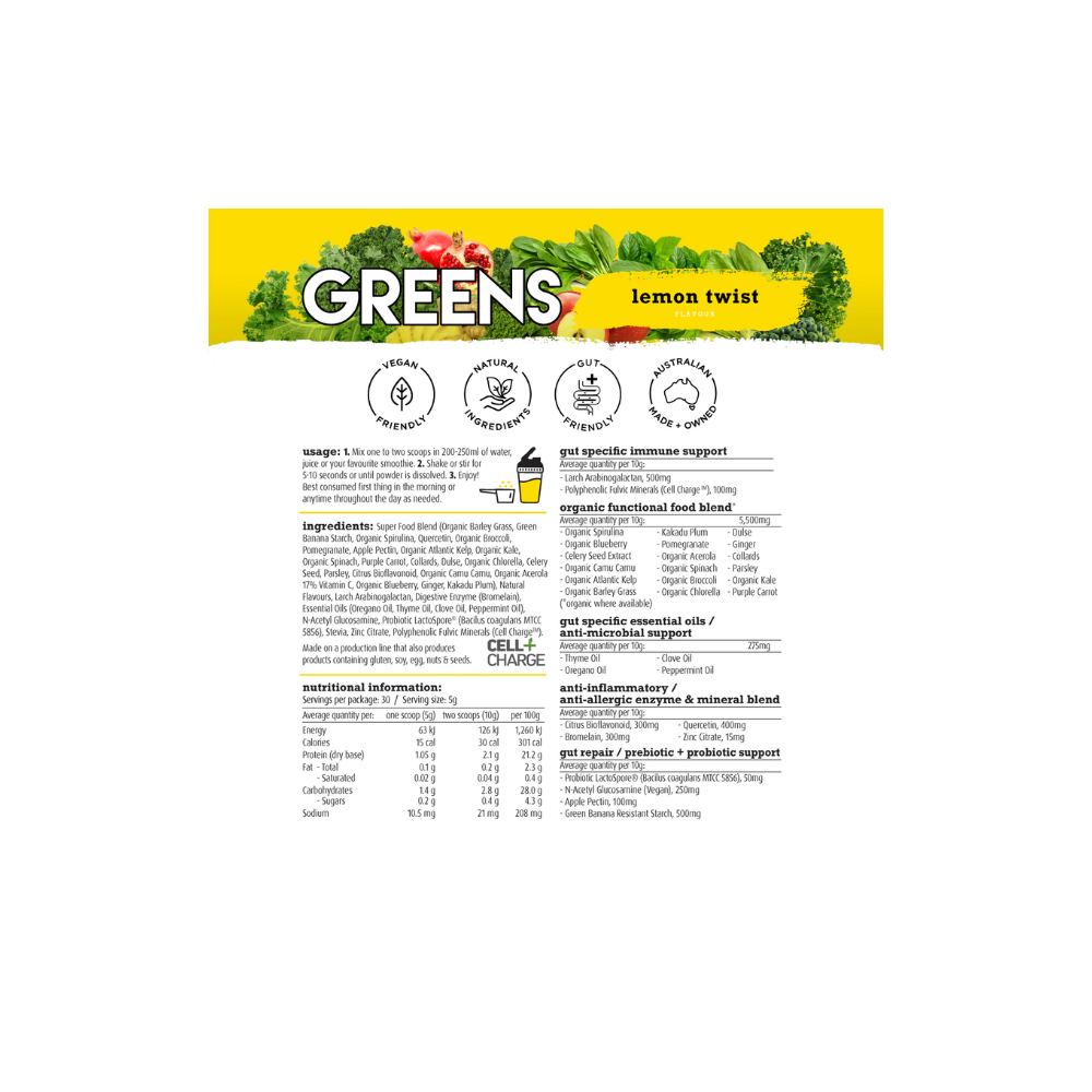 White Wolf Nutrition Greens Gut Health & Immunity 150g