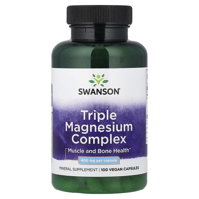 Swanson, Triple Magnesium Complex, 400 mg