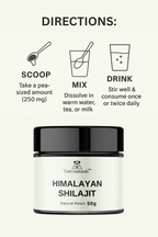 Yuro Naturals™ Shilajit Resin – 50g | Himalayan Fulvic Minerals
