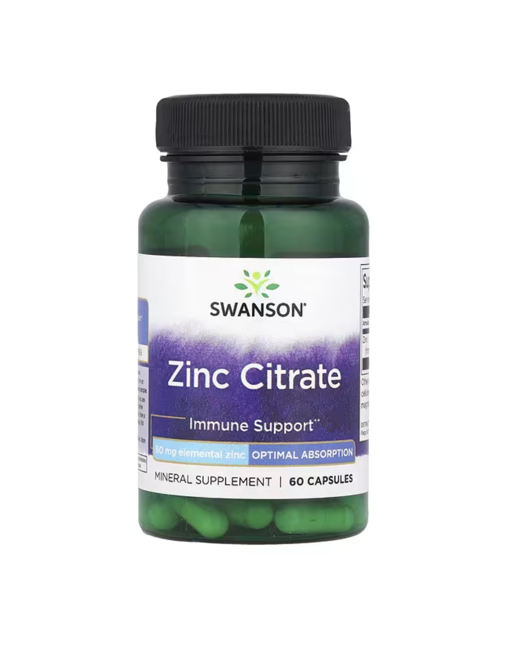 Swanson, Zinc Citrate, 50 mg, 60 Capsules