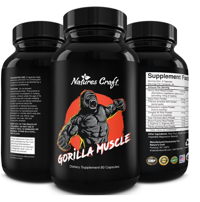 Nature's Craft, Gorilla Muscle™, Performance Support, 60 Capsules