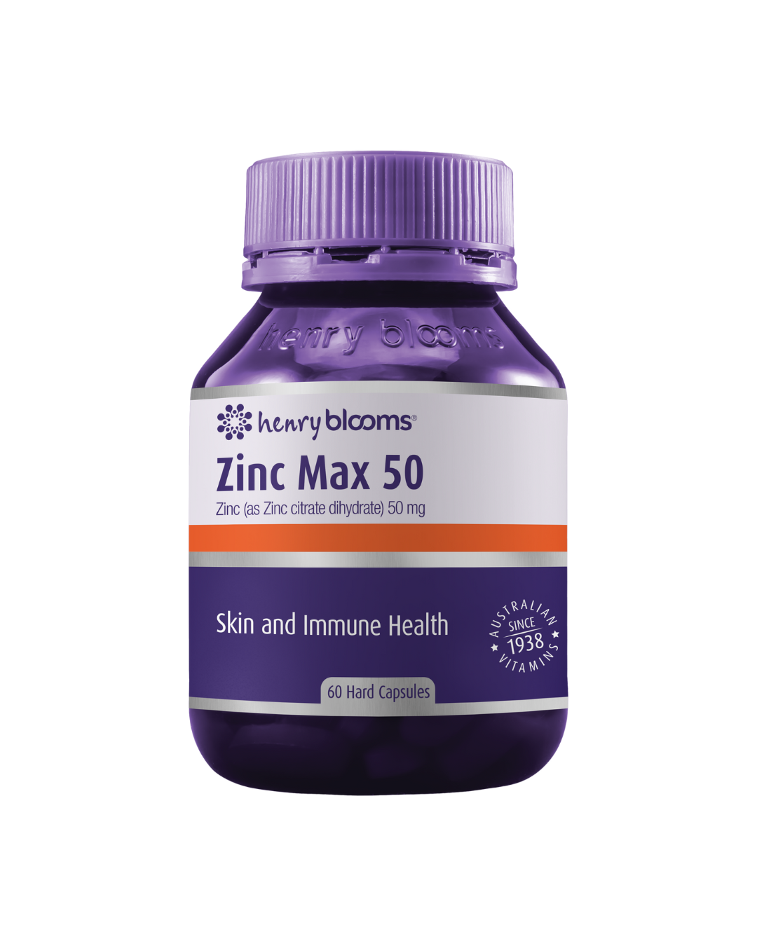 Henry Blooms Zinc Max 50 (60 Hard Capsules)