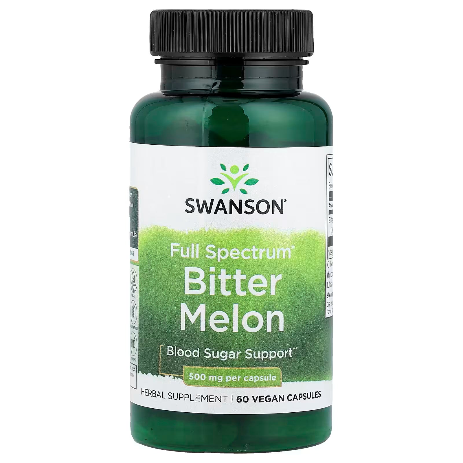 Swanson, Full Spectrum Bitter Melon, 500 mg, 60 Vegan Capsules