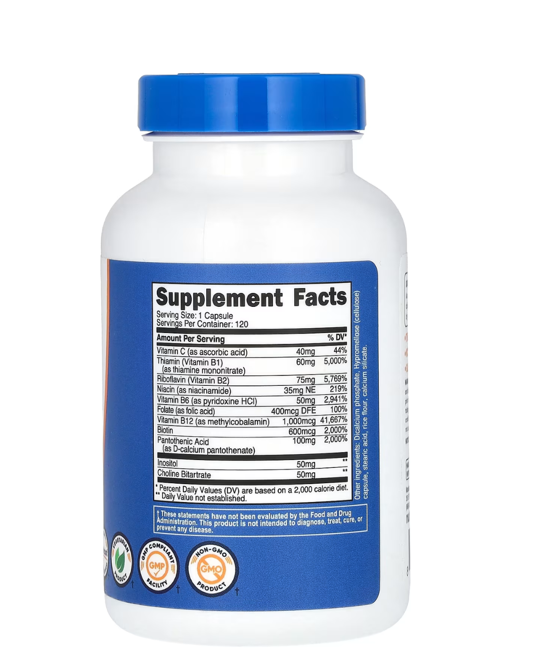 Nutricost Vitamin B Complex 460mg 30 Capsules