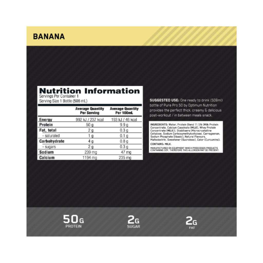 Pure Pro 50 By Optimum Nutrition