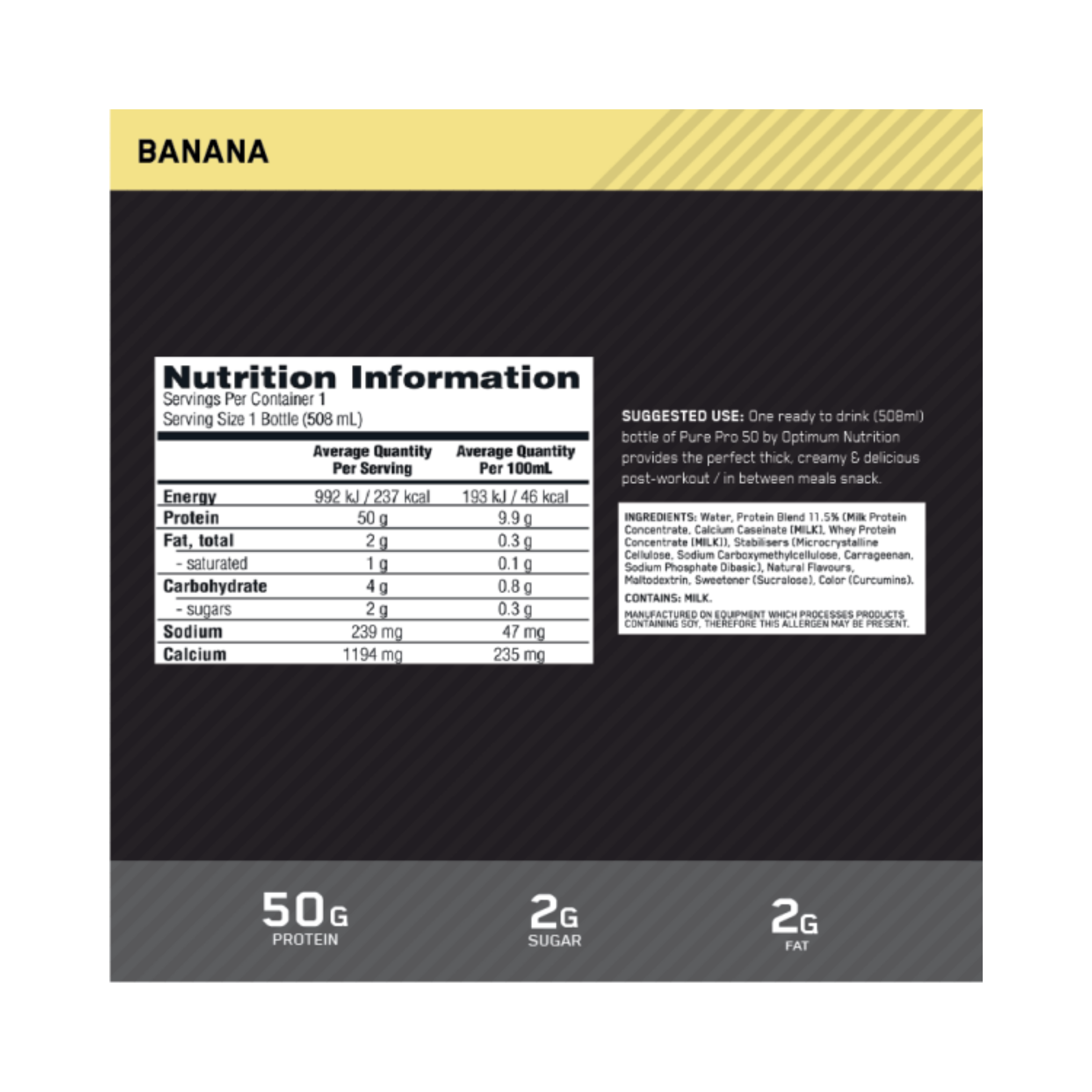 Pure Pro 50 By Optimum Nutrition