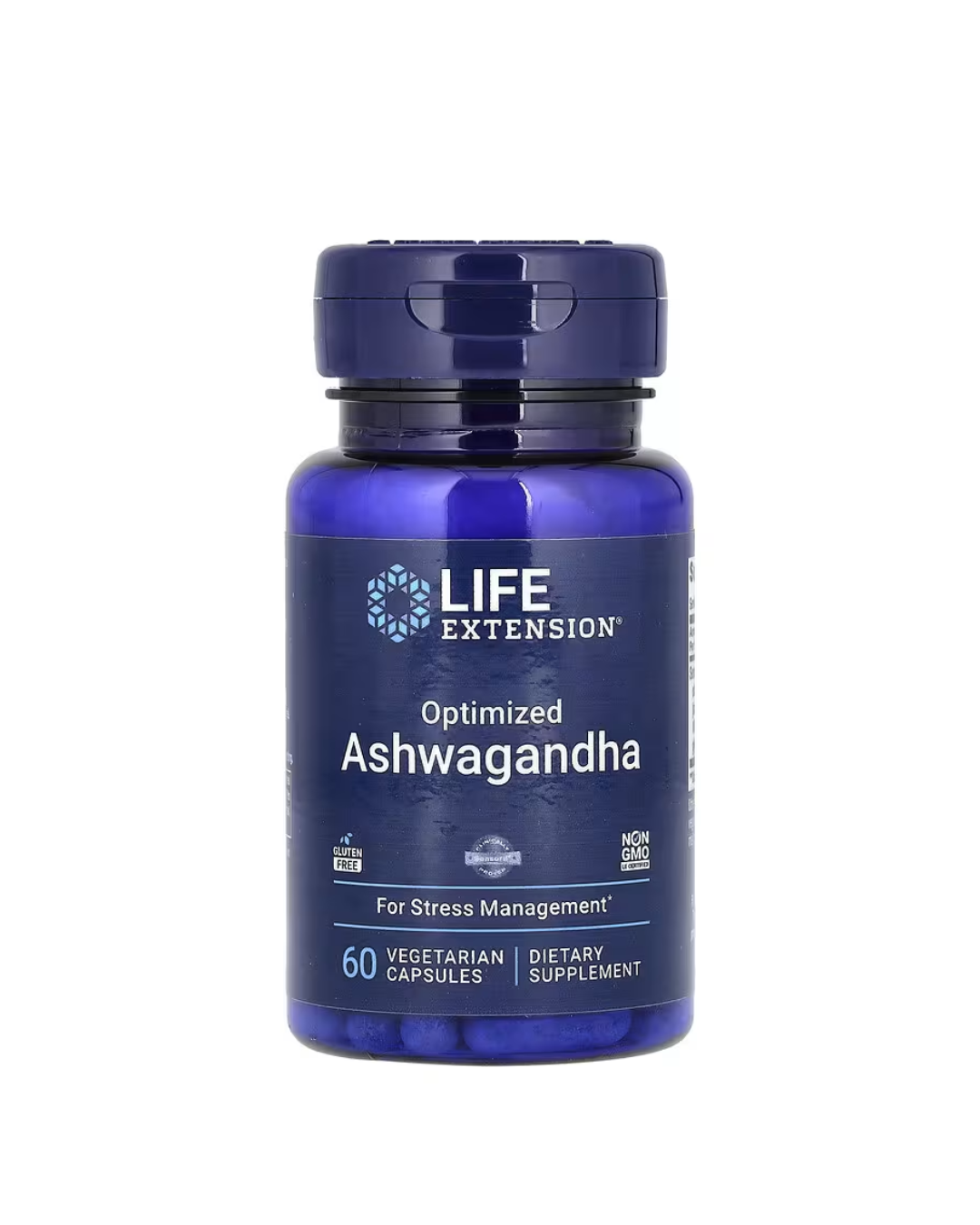 Life Extension Optimized Ashwagandha (60 Vegetarian Capsules)