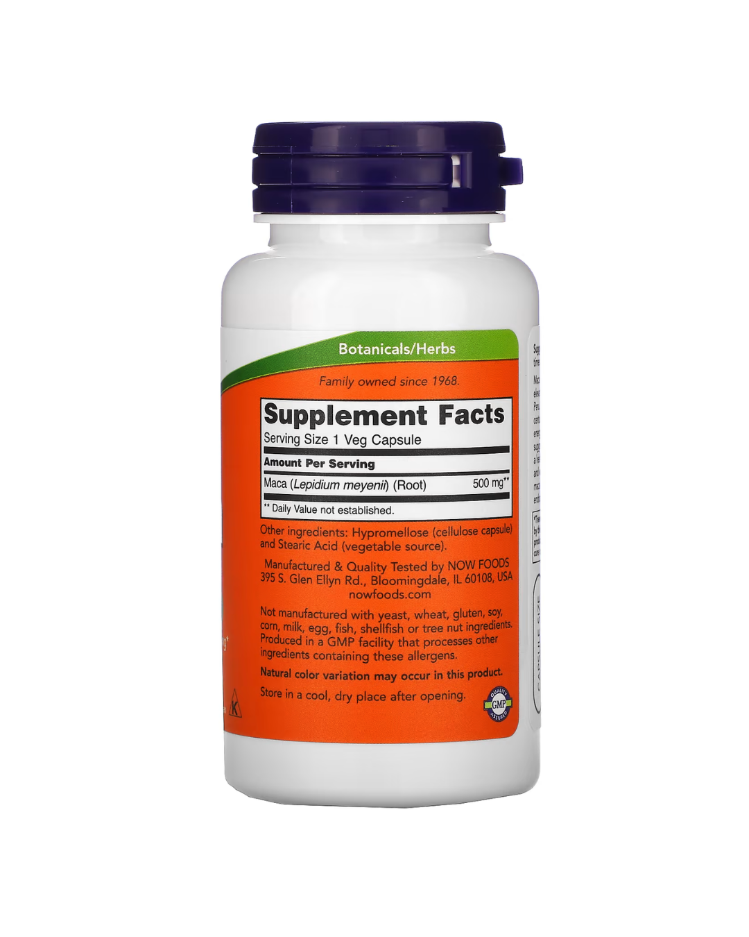 NOW Foods, Maca, 500 mg, 100 Veg Capsules
