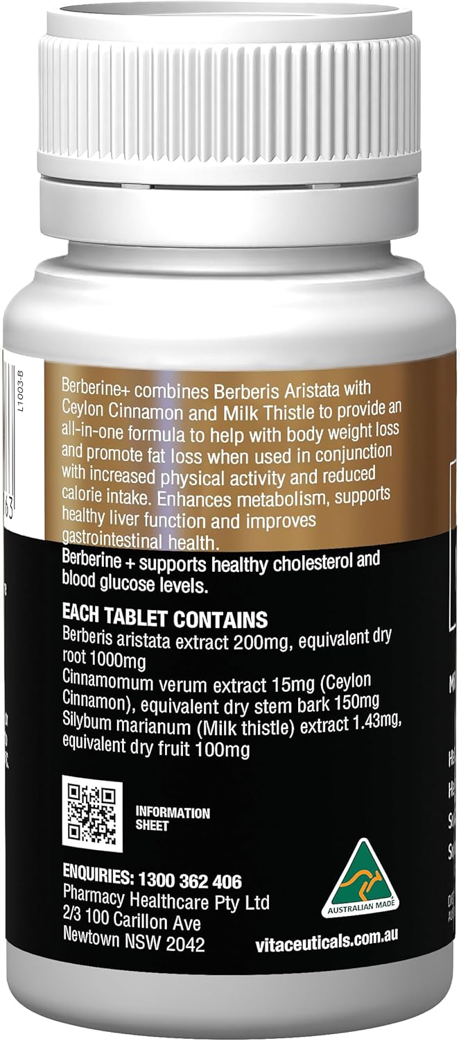 Vitaceuticals Berberine+ 500mg Berberine