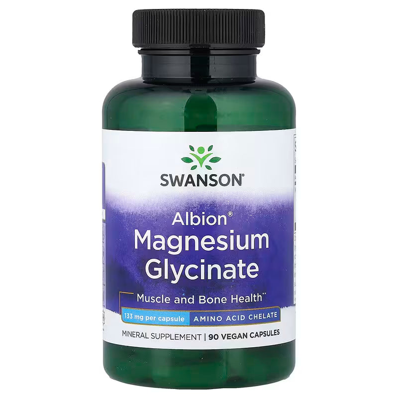 Swanson Albion Magnesium Glycinate 90 Capsules