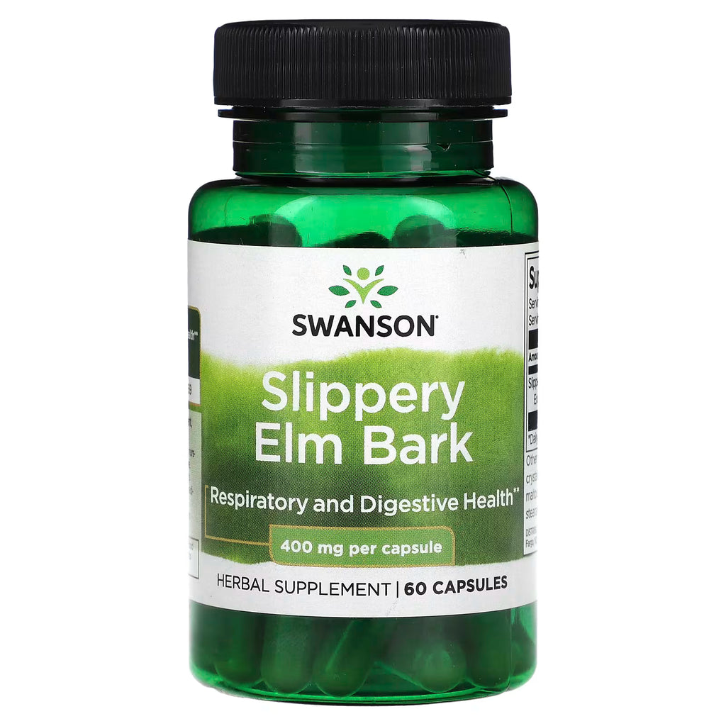 Swanson, Slippery Elm Bark, 400 mg, 60 Capsules