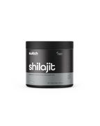Shilajit supplement container with 'switch' branding on a white background