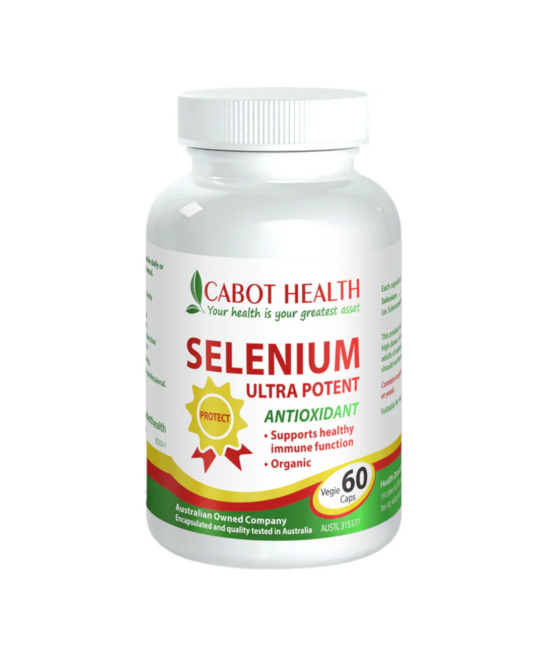 Cabot Health Selenium 60 Caps