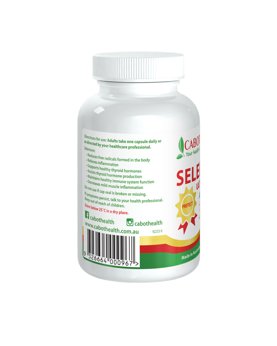 Cabot Health Selenium 60 Caps