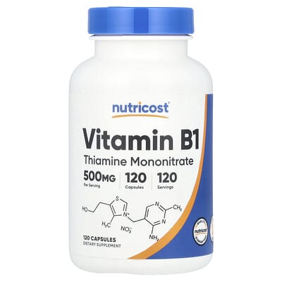 Nutricost Vitamin B1 500mg 120 Caps