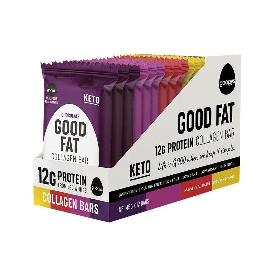 Googys Good Fat Collagen Bar 12 PACK
