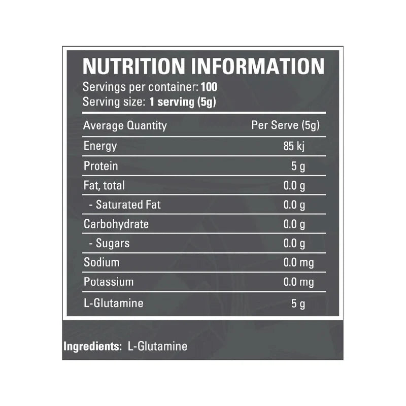 Legit L-Glutamine Unflavoured 100 Serves 500g
