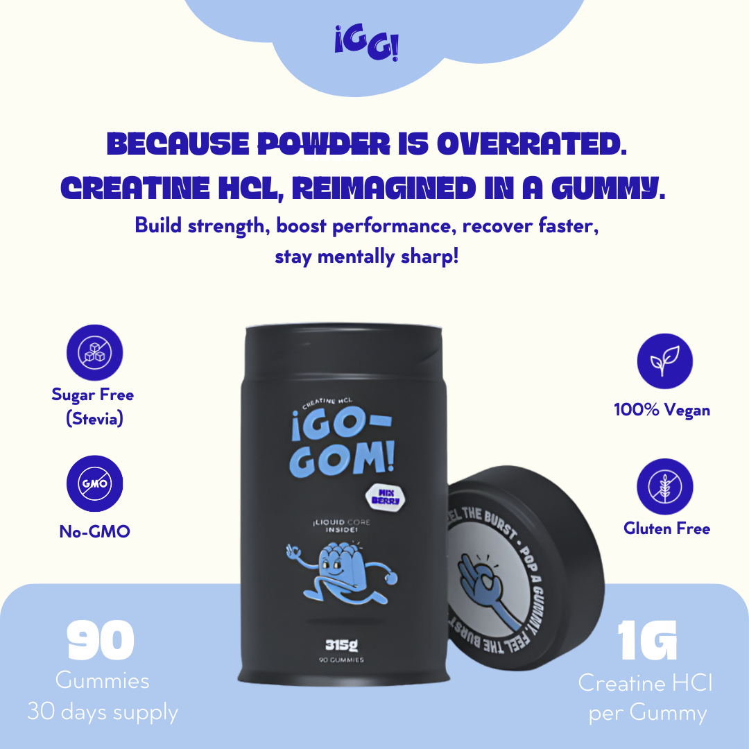 GOGOM Creatine Hcl Gummies 90 Gummies
