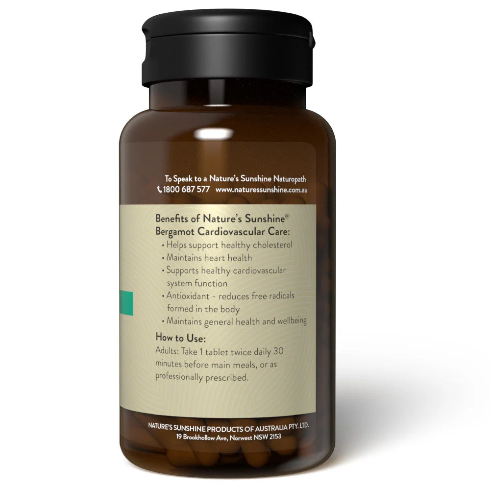 Nature’s Sunshine Bergamot Cardiovascular Care 60 Tablets