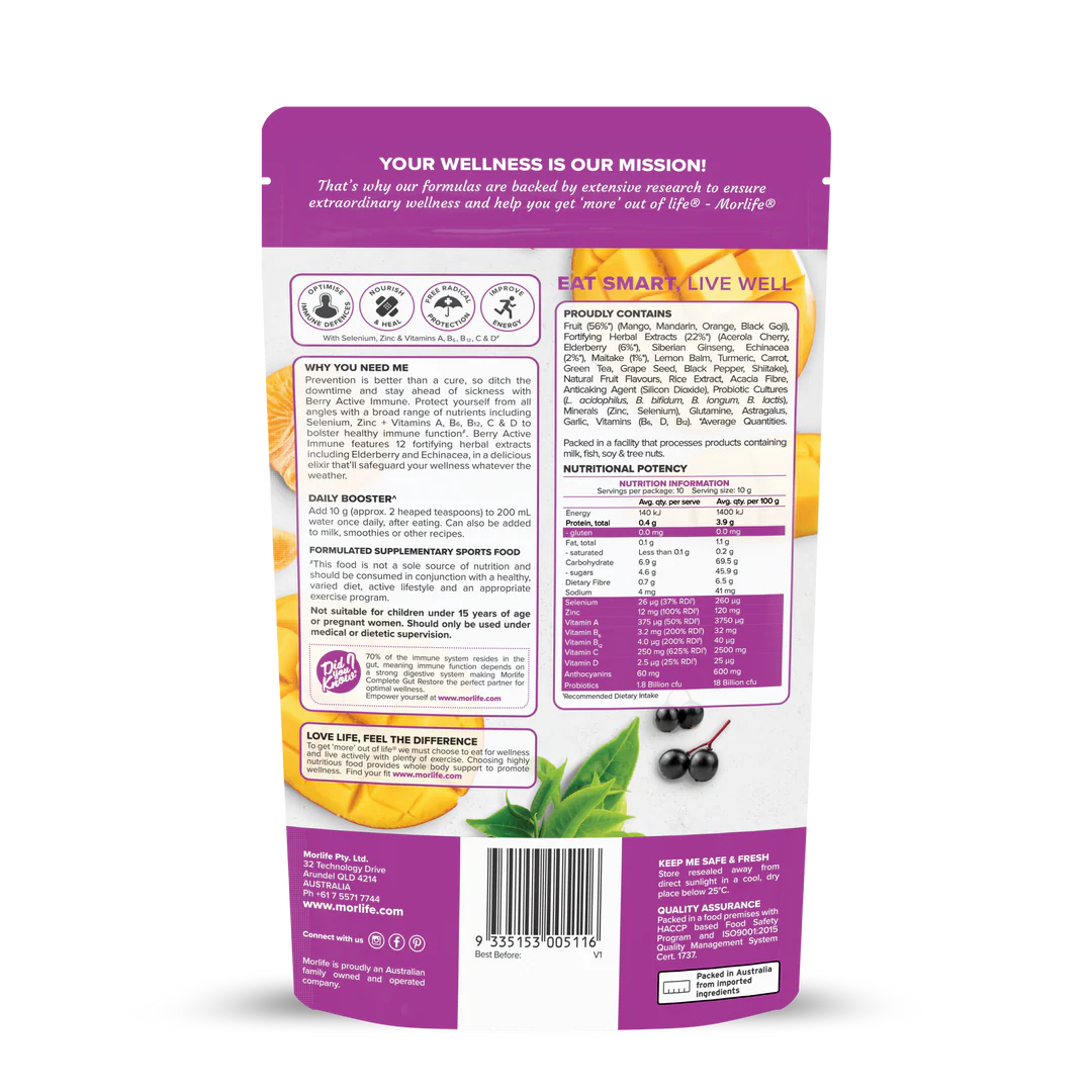 Morlife Berry Active Immune Elderberry Punch