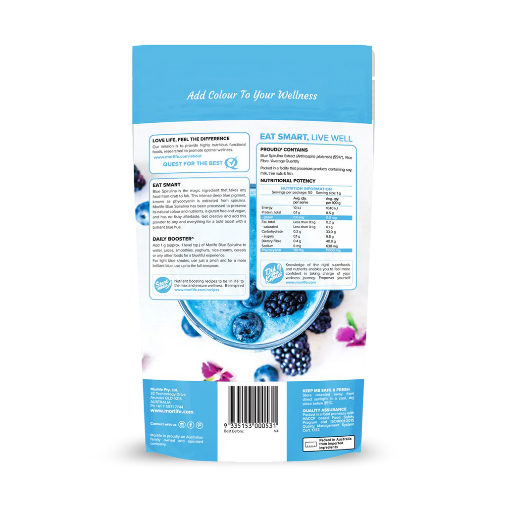 Morlife Blue Spirulina Powder 50g