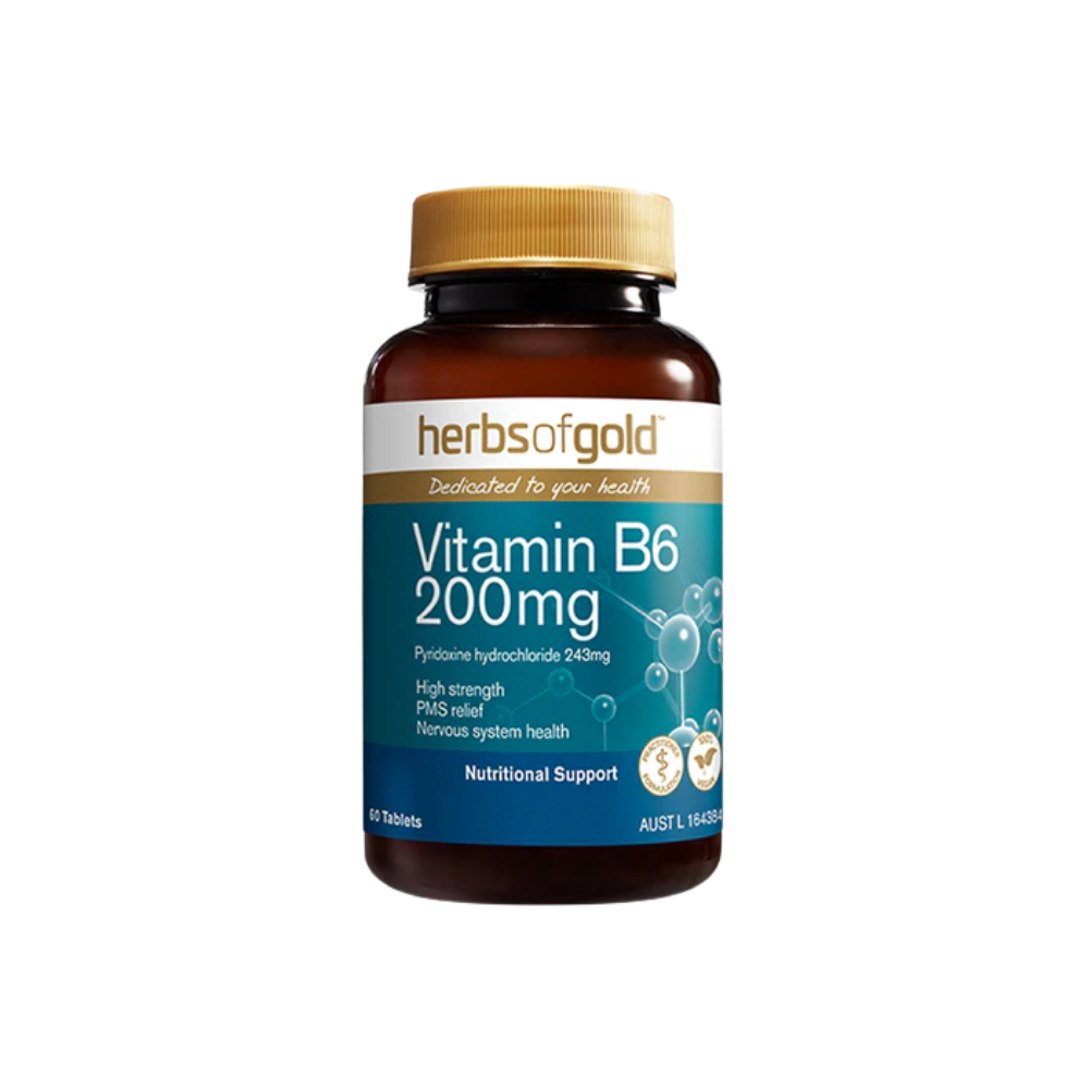 Herbs Of Gold 200mg Vitamin B2 (60 Tablets)