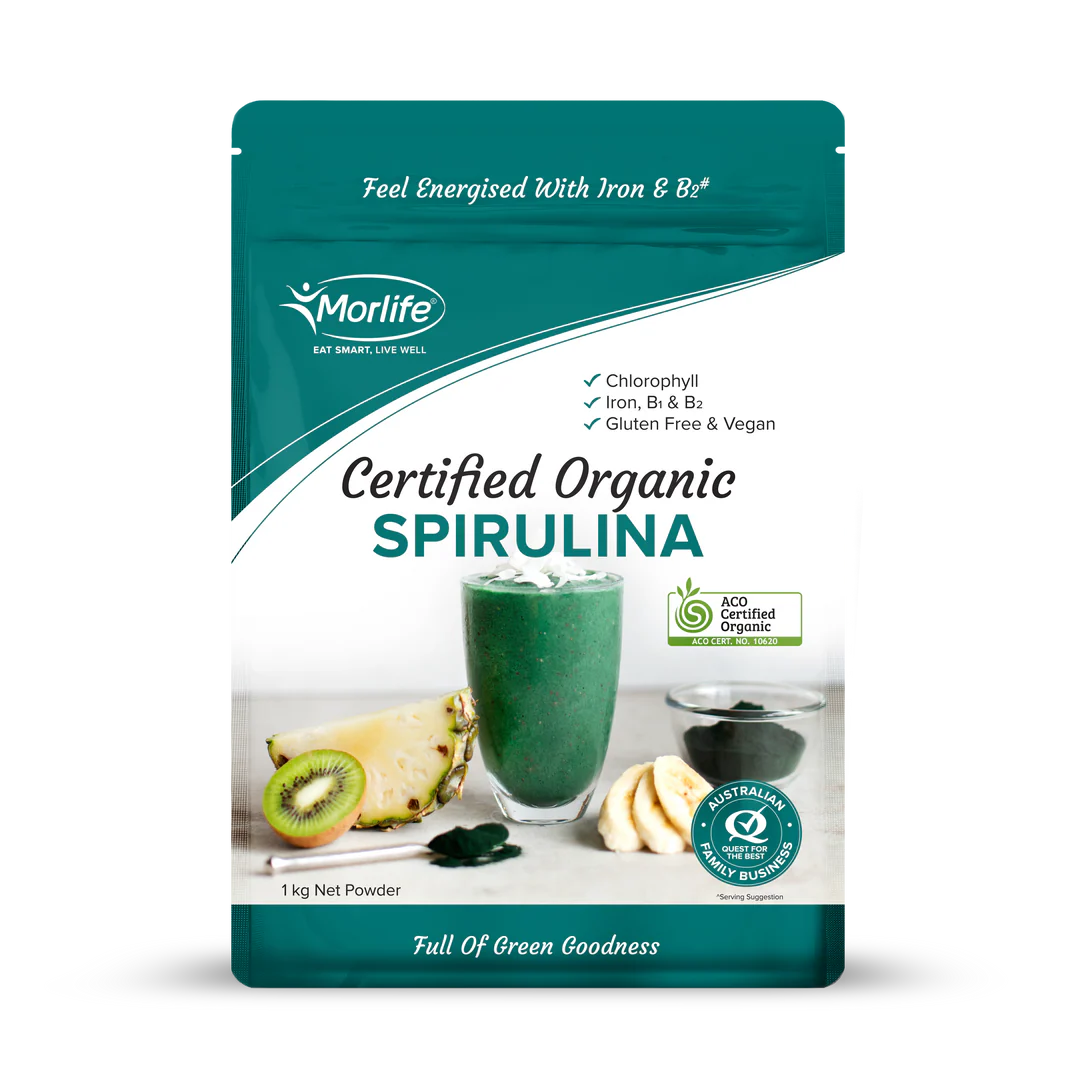 Morlife Certified Organic Spirulina Powder
