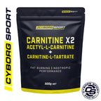 Cyborg Sport Carnitine X2 - Acetyl-L-Carnitine & Carnitine-L-Tartrate 500g/1Kg