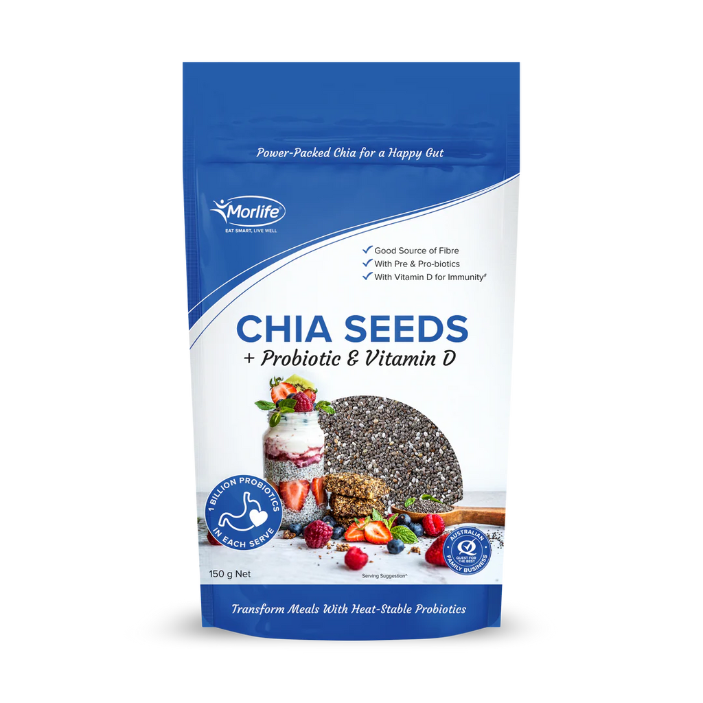 Morlife Chia Seeds + Probiotic & Vitamin D 150g