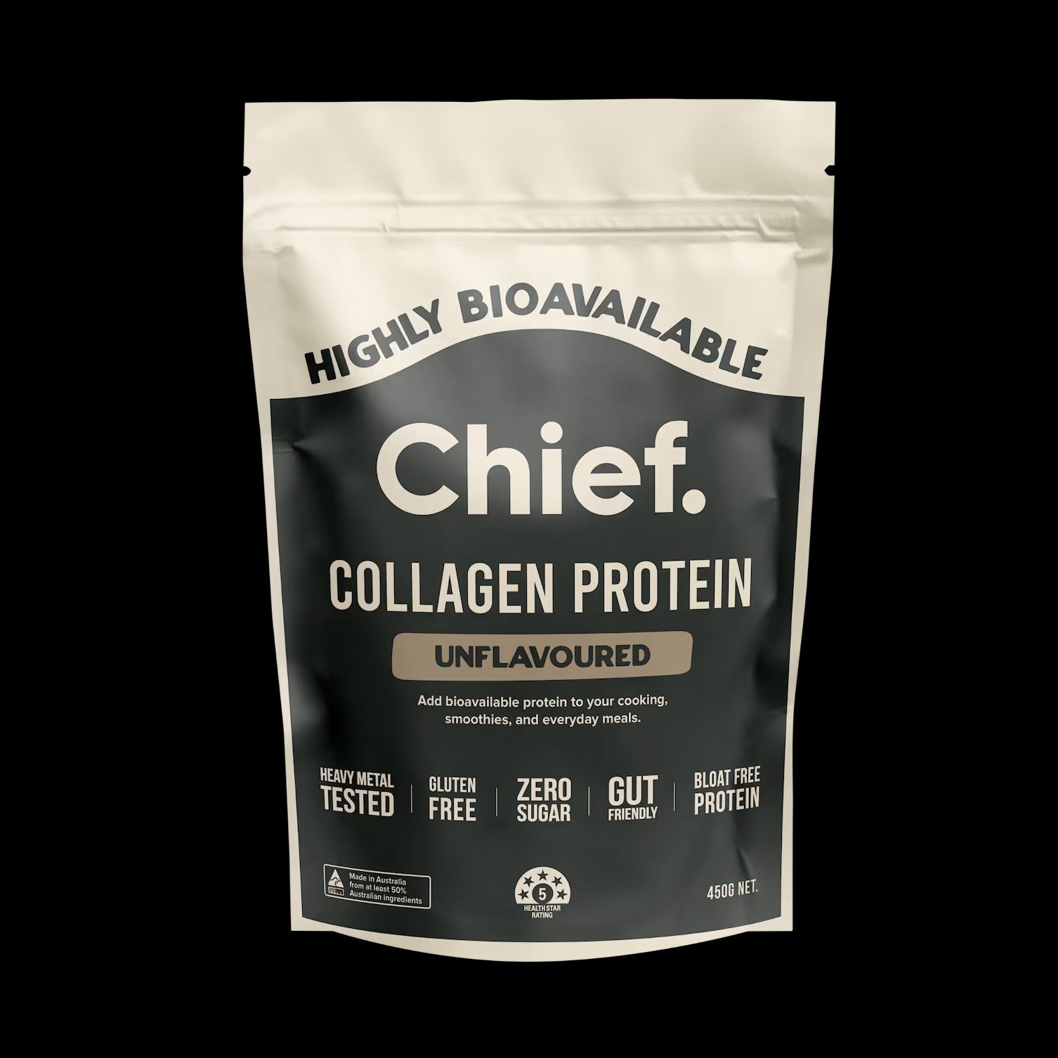 CHIEF Grass-fed Collagen Protein Powder 450g- ONLINE ONLY Deal!