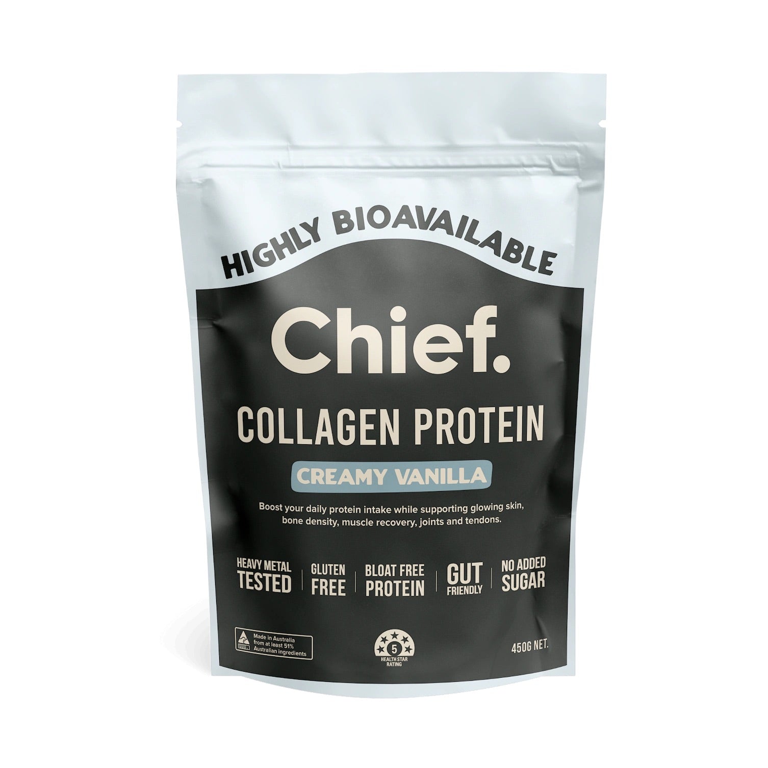 CHIEF Grass-fed Collagen Protein Powder 450g- ONLINE ONLY Deal!