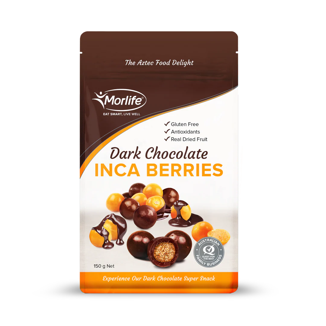 Morlife Dark Chocolate Inca Berries 150g