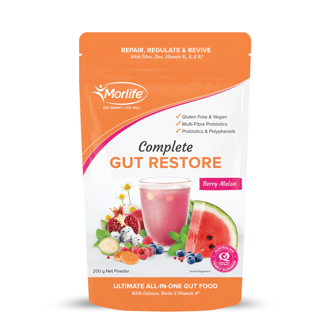 Morlife Complete Gut Restore Berry Melon 200g