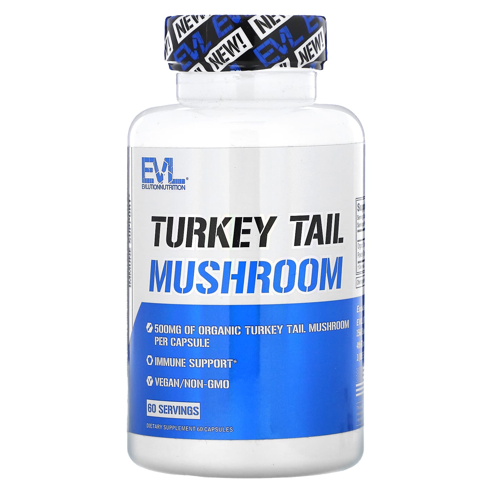 EVL Turkey Tail Mushroom (60 Servings/Capsules)