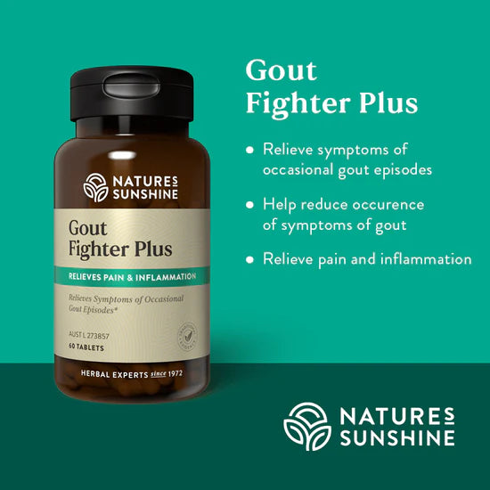 Natures Sunshine Gout Fighter Plus 60 Tablets