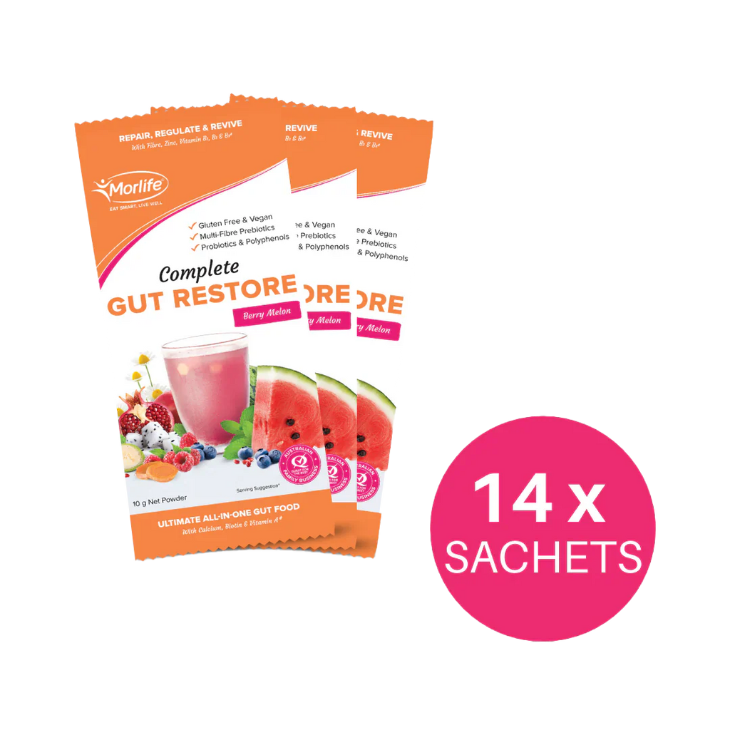 Morlife Complete Gut Restore Berry Melon 200g