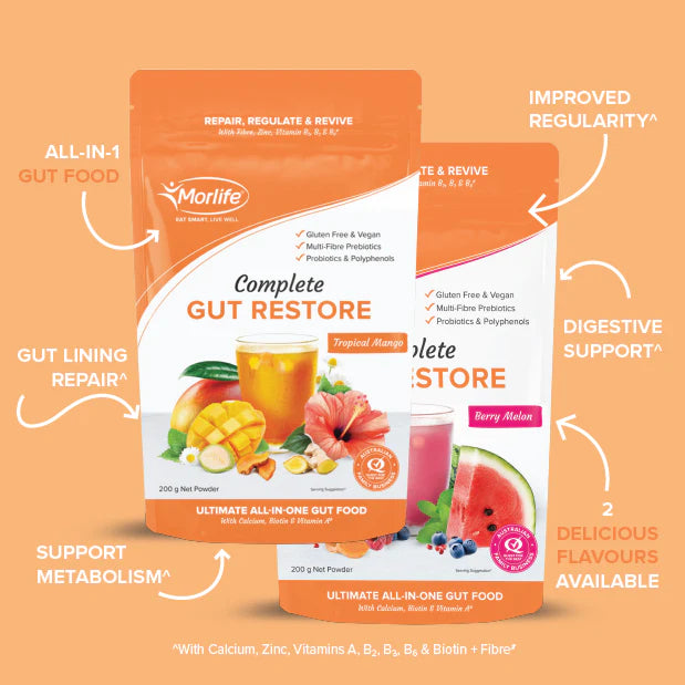 Morlife Complete Gut Restore Berry Melon 200g