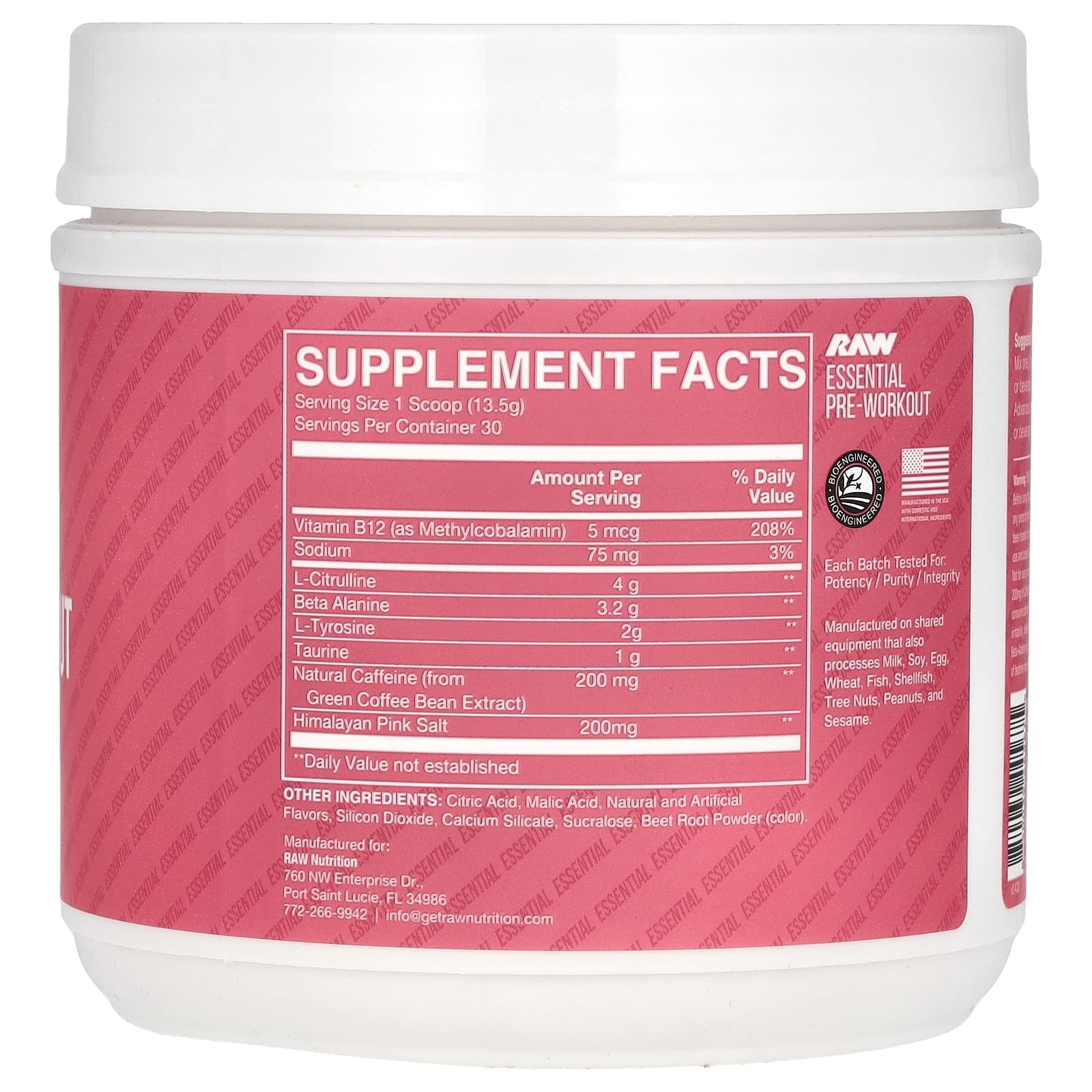 CBum Essential Energy Powder 30 Serves 429g