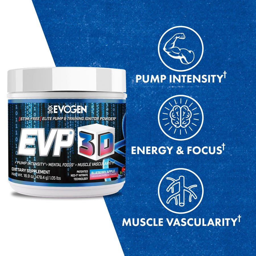 Evogen EVP-3D Non Stim Pre-workout 478.4g 40/20serves