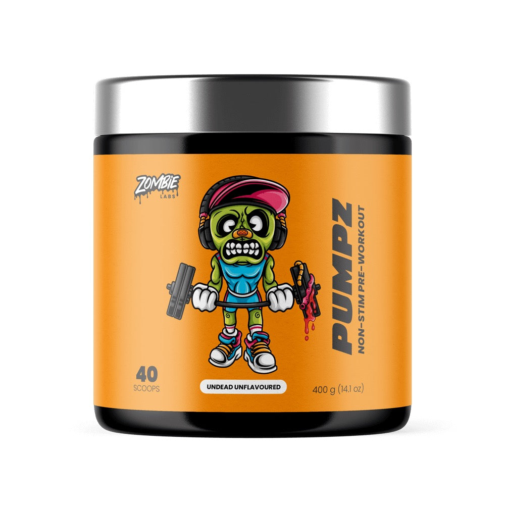 Zombie Labs PUMPZ Non-Stim Pre-Workout 40 Serves 400g